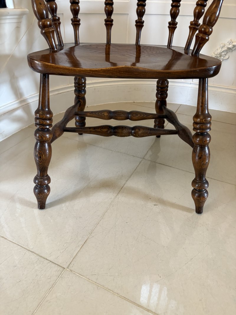 Fantastic Quality Large Pair Of Antique Victorian Smokers Bow Armchairs - Image 10